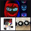 Pack Horreur : masque LED, kit maquillage SFX EELHOE et crocs de vampire