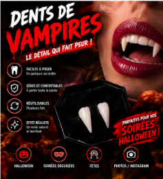 Crocs de vampire Halloween en résine, lot de 2 paires, Vyralo