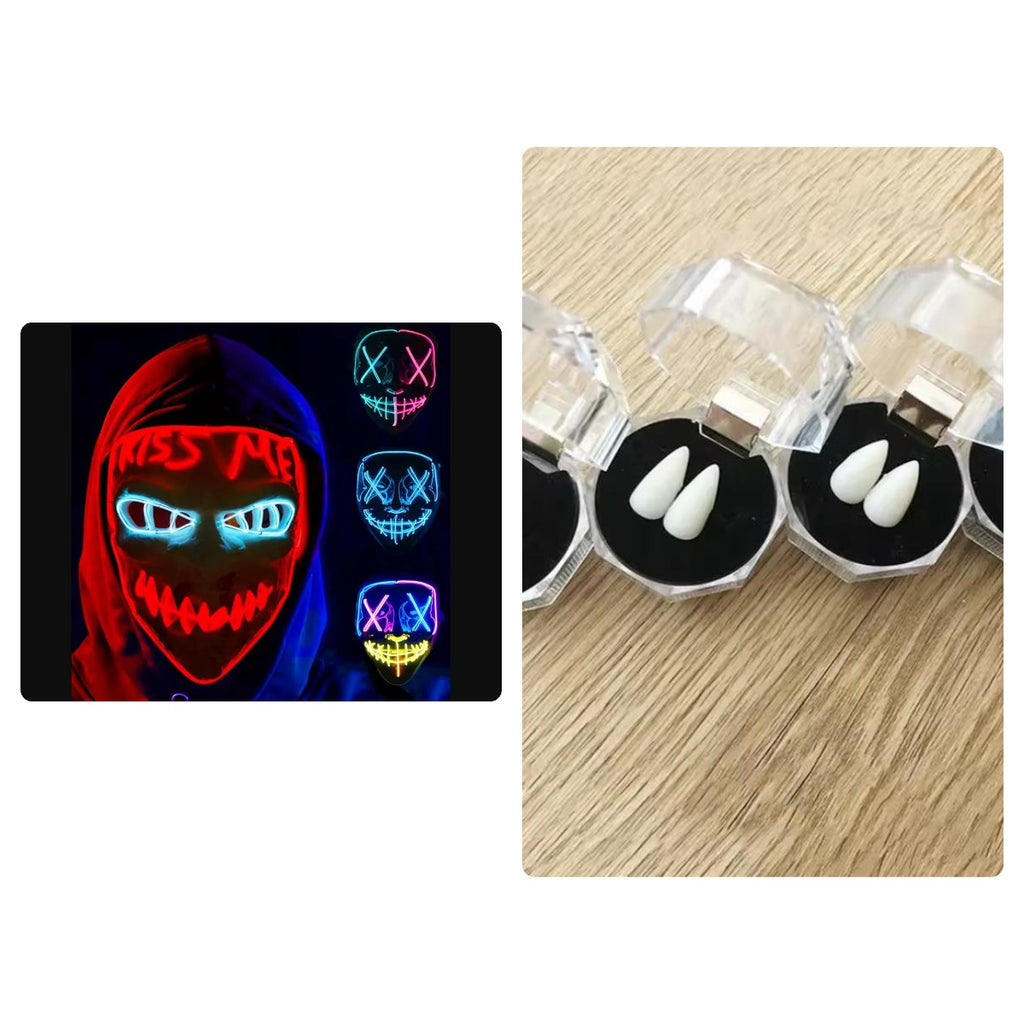 Pack Vampire LED - Masque LED + Crocs de Vampires